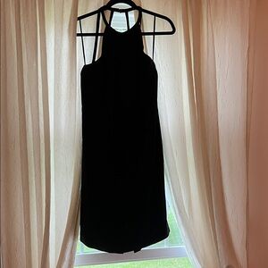Jones New York Chic Black Halter Mini Dress